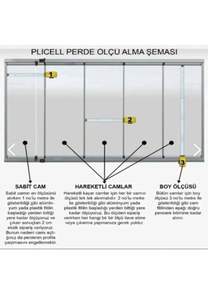 Katlanabilir Cam Balkon Plise Perde Krem (Vidalı Veya Kancalı)