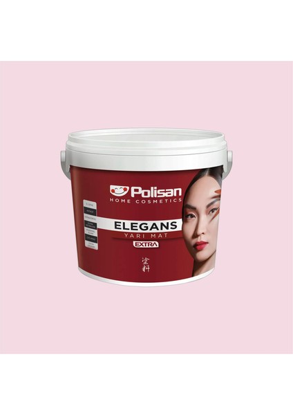 4197 - Elegan Pembe - Cİ-7022 2,5 Litre Elegans Extra Yarı Mat Iç Cephe Boyası (25600061000)
