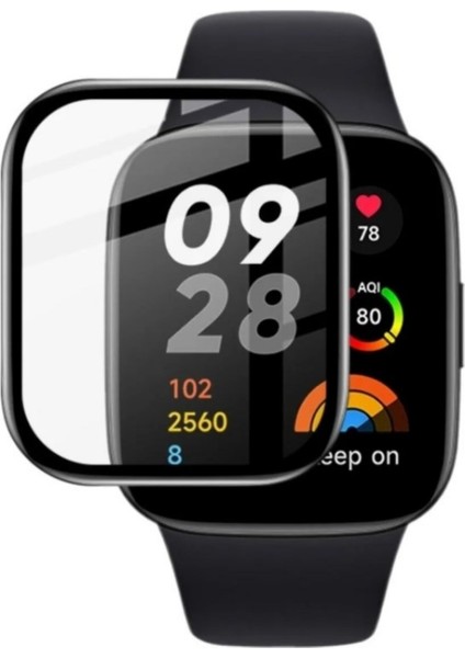 Xiaomi Redmi Watch 3 Uyumlu 3D Cam Full Ekran Koruyucu
