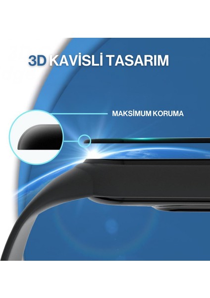 Xiaomi Redmi Watch 3 Uyumlu 3D Cam Full Ekran Koruyucu