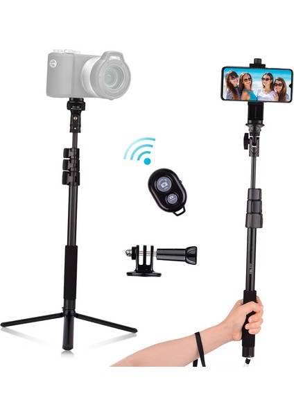 54-Inç Uzatılabilir Özçekim Sopa Tripod Standı (Yurt Dışından)