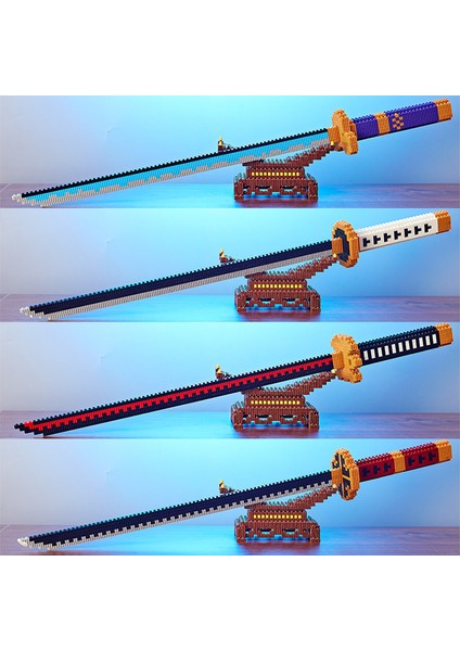 Samuray Kılıcı Yapı Taşları Ninja Blade Katana Japon Animesi Kelebek Nichirin Bıçak Tuğla Çocuk Oyuncakları Yetişkin Için (Yurt Dışından)