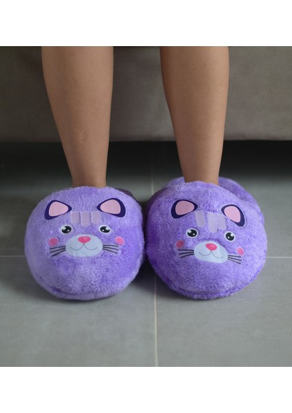 Peluşçu Dayı Sevimli Hayvan Desenli Salaş Boyut Pelüş Terlik fiyatları