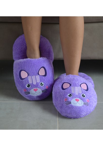 Peluşçu Dayı Sevimli Hayvan Desenli Salaş Boyut Pelüş Terlik modelleri