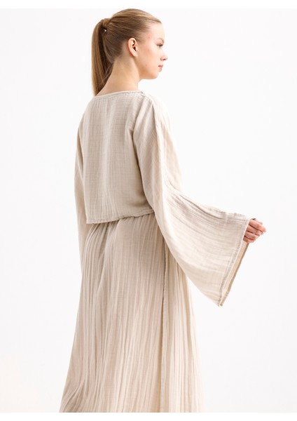 Müslin Çan Kol Bluz indirimleri