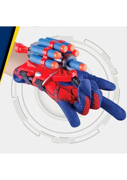 Marvel Örümcek Adam Cosplay Plastik Eldiven Başlatıcısı Anime Şekil Seti Oyuncak Süper Kahraman Bilek Başlatıcısı Çocuklar Komik Oyuncaklar Çocuk Doğum Günü Hediyeleri (Yurt Dışından)