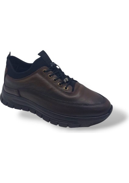 550 Erkek Koyu Kahve Çorap Model Hakiki Deri Casual Ayakkabı fırsatları