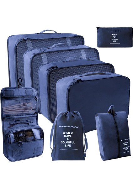 8 Parçalı Seyahat Valiz Düzenleyici Organizer (Yurt Dışından)
