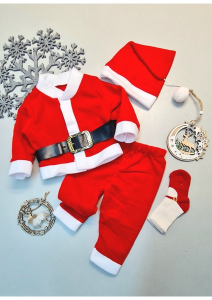 Noel Baba Yılbaşı Christmas Bebek Kostüm