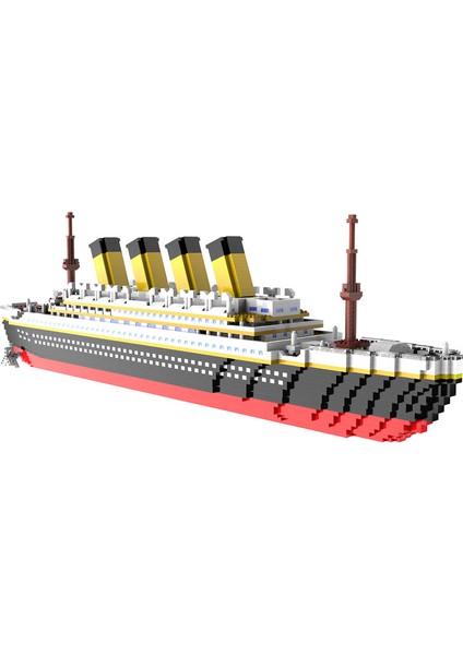 Yetişkinler ve Çocuklar Için Titanic Model Mikro Bloklar Yapı Seti Puzzle Dıy Eğitici Oyuncak Hediye 1860 Parça (Yurt Dışından)