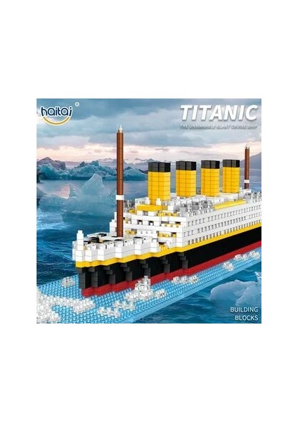 Yetişkinler ve Çocuklar Için Titanic Model Mikro Bloklar Yapı Seti Puzzle Dıy Eğitici Oyuncak Hediye 1860 Parça (Yurt Dışından)