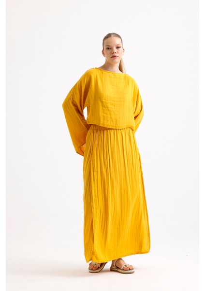 Müslin Iki Yandan Yırtmaçlı Etek fiyatları