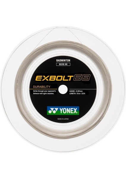 Exbolt 68 Badminton Kordajı 0.68 mm 200 Metre Beyaz