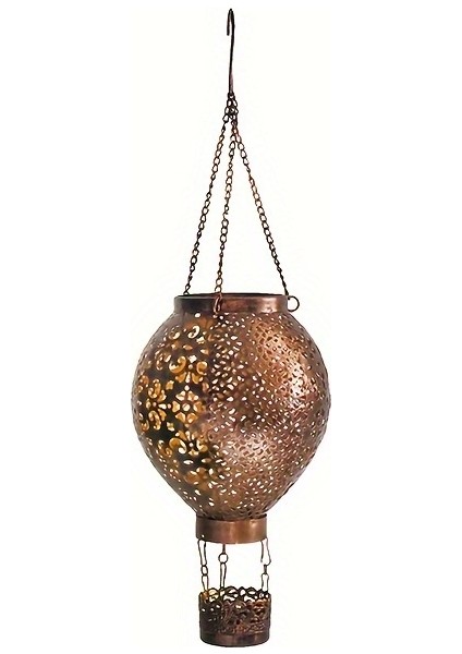 Iç ve Dış Mekanlar Için Suya Dayanıklı Güneş Enerjili Balon Feneri Bronz (Yurt Dışından)