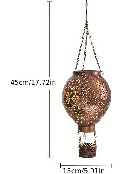 Iç ve Dış Mekanlar Için Suya Dayanıklı Güneş Enerjili Balon Feneri Bronz (Yurt Dışından) fiyatları