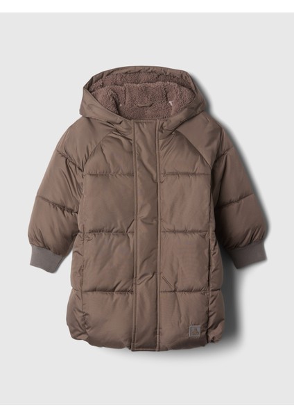 Erkek Bebek Kahverengi Heavyweight PrimaLoft® Kapitone Mont