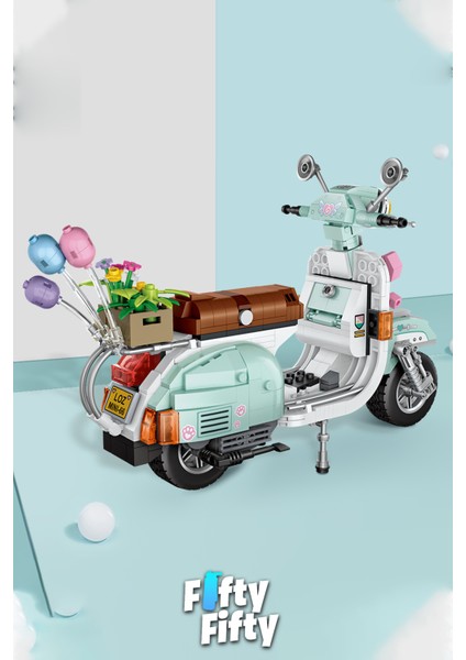 Loz Car Model Serisi/ Turkuaz Motor -LZ1117 (673 Parça) Oyuncak Yapım Seti indirimleri