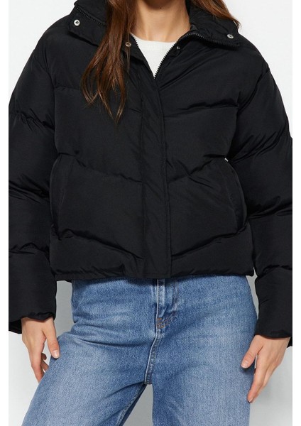 Kadın Moda Şık Regular Dik Yaka Standart Düz Astarlı Regular Su Itici Şişme Mont fiyatları