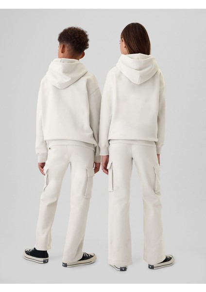 Erkek Çocuk Kırık Beyaz Vintage Soft Relaxed Kargo Eşofman Altı fırsatları