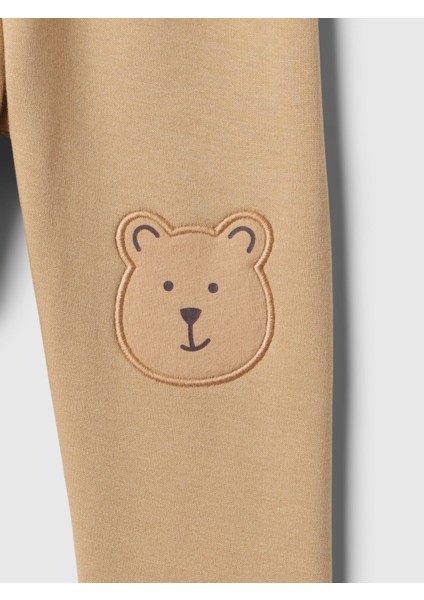 Bebek Kahverengi Brannan Bear Grafikli Pull-On Fleece Eşofman Altı fiyatları