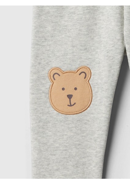 Bebek Gri Brannan Bear Grafikli Pull-On Fleece Eşofman Altı modelleri