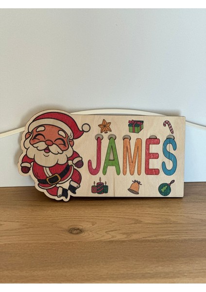 Yılbaşı Noel Baba Isimli Hediye Ahşap Puzzle fiyatları