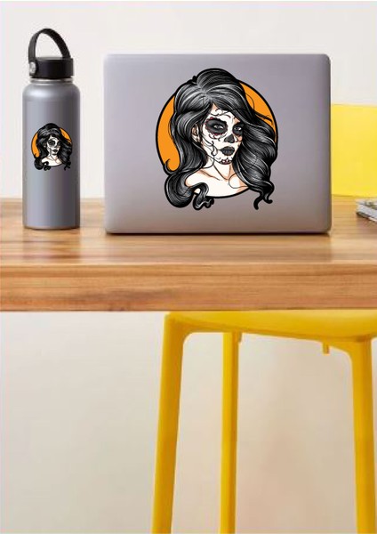 Gotic Girl Gotik Kız Sticker Araba Oto Motosiklet Sticker 00159