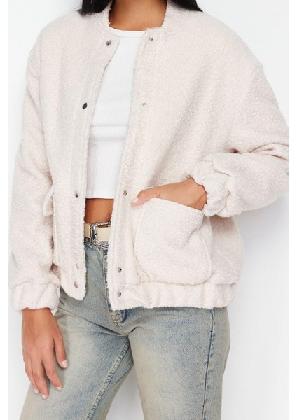 Kadın Moda Şık Regular Hakim Yaka Standart Düz Astarlı Regular Buklet Bomber Ince Ceket Mont modelleri