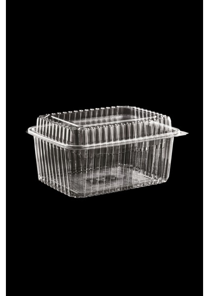 Plastik Kapaklı Kase Sızdırmaz Kap 500 cc Yüksek Kapak 100 Adet