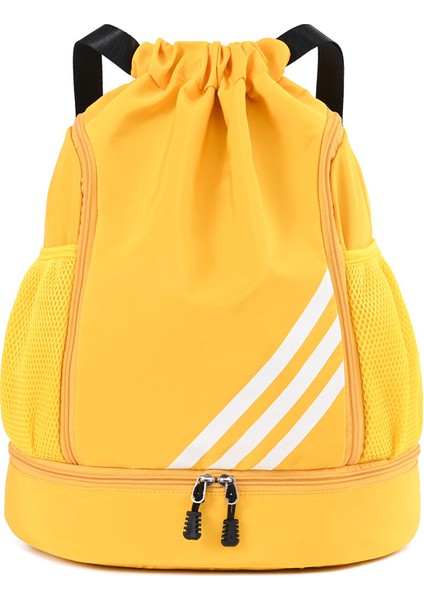 Basketbol Büyük Kapasiteli Ipli Sırt Çantası Oxford Kumaş Açık Spor Ipli Ipli Cep (Yurt Dışından)