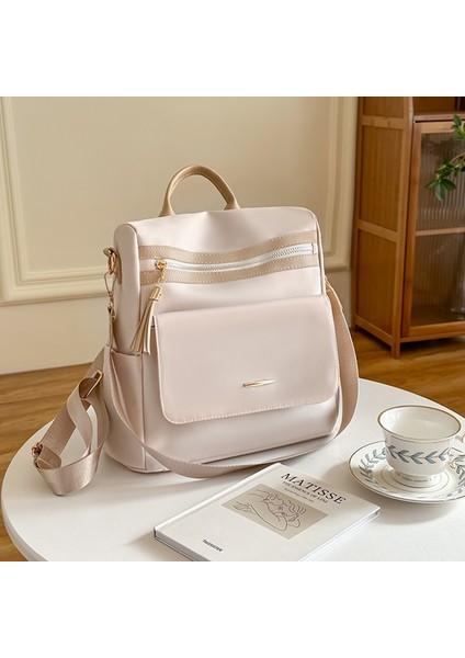 Sırt Çantası Büyük Kapasiteli Çok Yönlü Sırt Çantası Kadın Moda Su Geçirmez Sırt Çantası Rahat Çanta Çift Kullanımlı Trendy (Yurt Dışından)