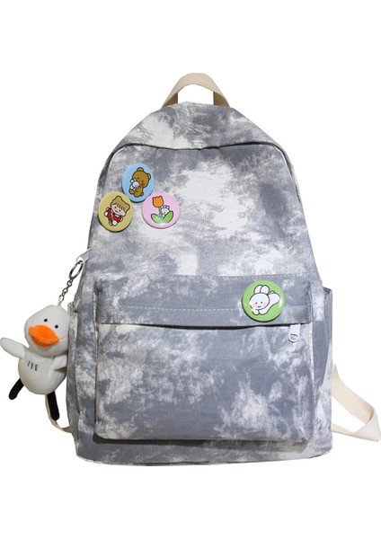 Rahat Sırt Çantası Kanvas Aşınmaya Dayanıklı Büyük Kapasiteli Öğrenci Sırt Çantası Ilkokul Orta Okul Kolej Çantası (Yurt Dışından)