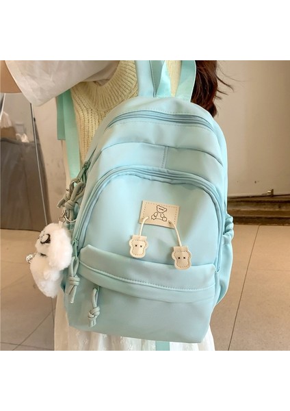Yeni Öğrenci Sırt Çantası Kore Versiyonu Kampüs Ins Okul Çantası Kadın Düz Renk Küçük Taze Yüksek Görünümlü Küçük Sırt Çantası (Yurt Dışından) fırsatları
