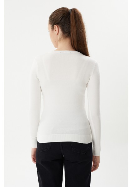 Bt 2276 V Yaka Kadın Kaşmir Triko Kazak indirimleri