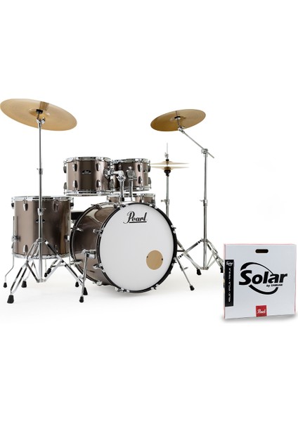 RS525SBC/C707 Aksamlı ve Sabian Solar Zilli Akustik Davul Seti