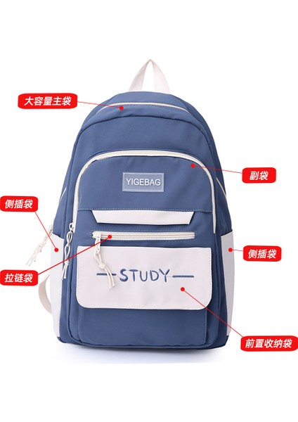 Yeni Kore Tarzı Büyük Kapasiteli Öğrenci Sırt Çantası Okul Çantası, Baskılı Logolu Erkekler ve Kadınlar Için Su Geçirmez ve Aşınmaya Dayanıklı Gündelik Sırt Çantası (Yurt Dışından) fırsatları