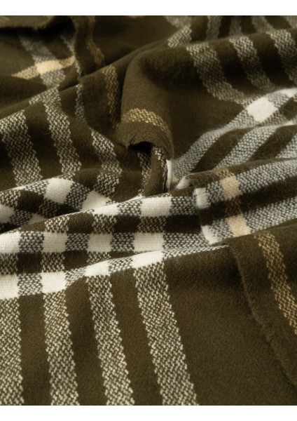 Ekose Atkı Uzun Püskül Detaylı modelleri