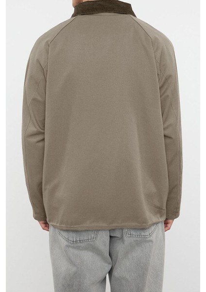 Tasarım Düz Astarlı Yaka Standart Regular Ceket Unisex Regular Fit Kadife Yaka Detaylı Mont modelleri