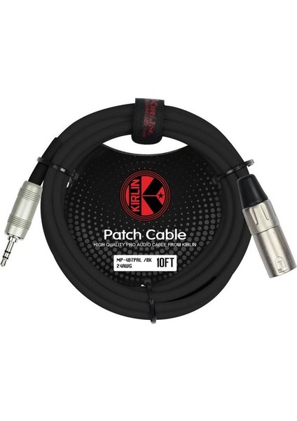 MP-487PRL-3M-BK 24AWG, XLR M - 3,5 MM TRS
