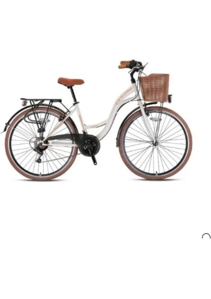 Sırıo - 28 City Bike - 21 Vites - V.b. - Ekru-Kahverengi - Shimano