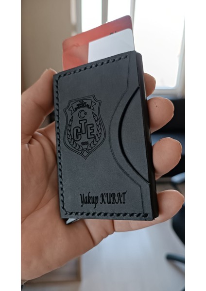 Kişiye Özel Deri Mekanizmalı Kartlık