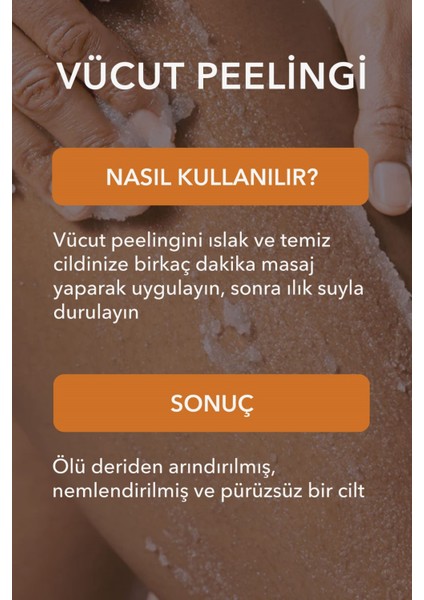 Shea ve Mine Çiçeği Doğal Vücut Peelingi, El Ayak Vücut Için Yumuşatıcı ve Nemlendirici 120 G / Body Scrub