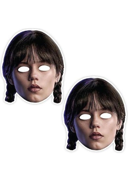 wednesday kağıt maske 6 adet