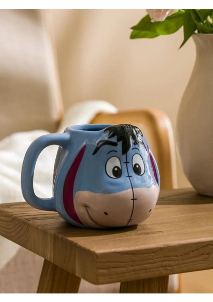 Lcw Home Açık Mavi Winnie The Pooh Karakterli Baskılı Seramik Kupa 520 ml
