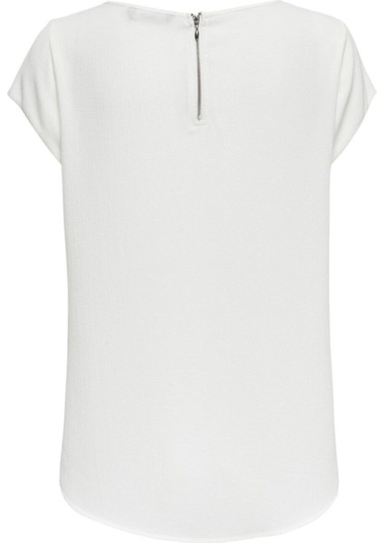 Onlvıc S/s Solıd Top Noos Ptm Kadın Beyaz T-Shirt - 15142784 fırsatları