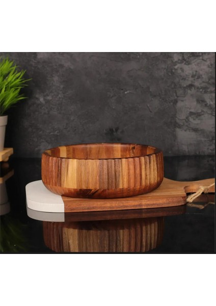 Bambu Akasya Curve Kase 22 cm MİEN-7B42