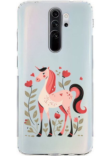 Xiaomi Redmi Note 8 Pro Uyumlu Tek Boynuz Desenli Silikon Kılıf