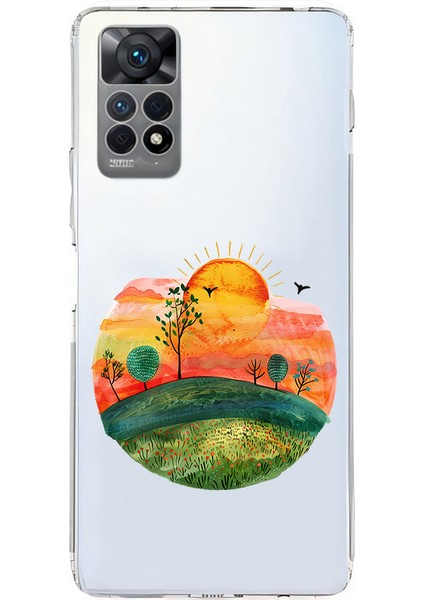 Xiaomi Redmi Note 11 Pro 4g Uyumlu Gün Doğumu Desenli Silikon Kılıf