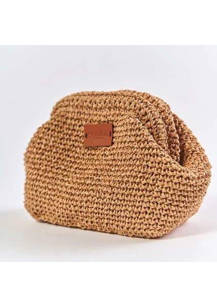 El Yapımı Mini Clutch Çanta - Hasır