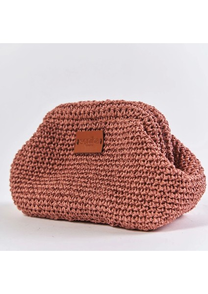 El Yapımı Mini Clutch Çanta - Pembe